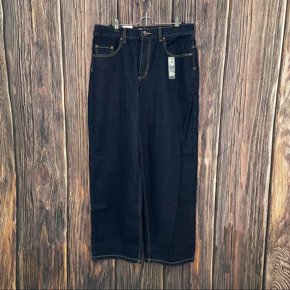 anchor blue Jeans Vintage 9s Anchor Blue Beyond Baggy Mens Jeans